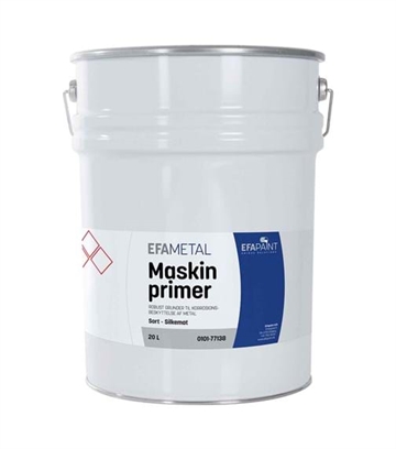 EFAmetal Maskinprimer silkemat SORT 20 Liter